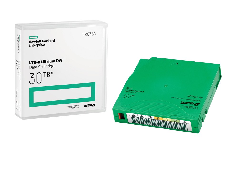 CARTUCHO DE DADOS HPE LTO-8 ULTRIUM 30TB RW VERDE Q2078A