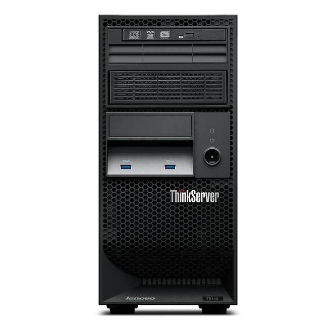 Servidor Lenovo TS140, Intel Xeon E3-1225 v3, 4GB ECC (1x4GB), (2) 1TB SATA 6Gb/s, Garantia 3 anos.