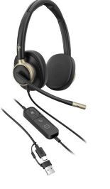 Headset HP Poly Mission 825 Stereo Teams USB-C/A C01FCAA#AC3
