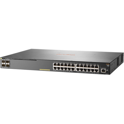 Switch Aruba 2930F 24G 4SFP+ - 24 portas 10/100/1000 Base-T RJ-45 + 4 slots SFP+ 1/10GbE para fibra - JL253A