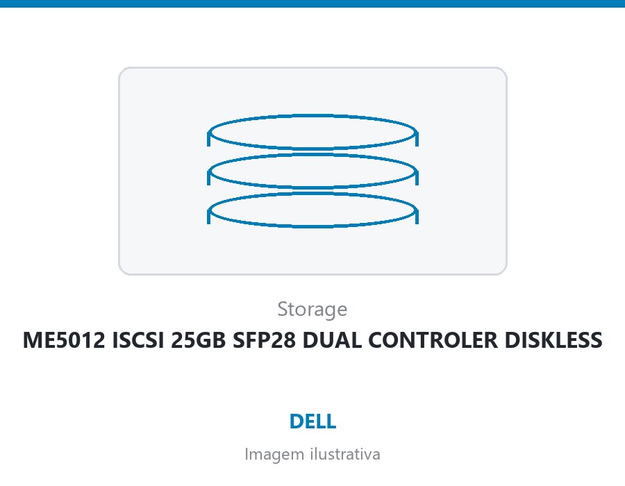 STORAGE DELL ME5012 ISCSI 25GB SFP28 DUAL CONTROLER DISKLESS