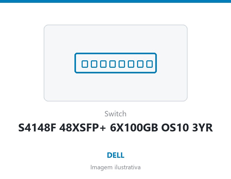 SWITCH DELL S4148F 48XSFP+ 6X100GB OS10 3YR