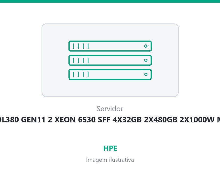 HPE DL380 GEN11 2 XEON 6530 SFF 4X32GB 2X480GB 2X1000W MR416i-o