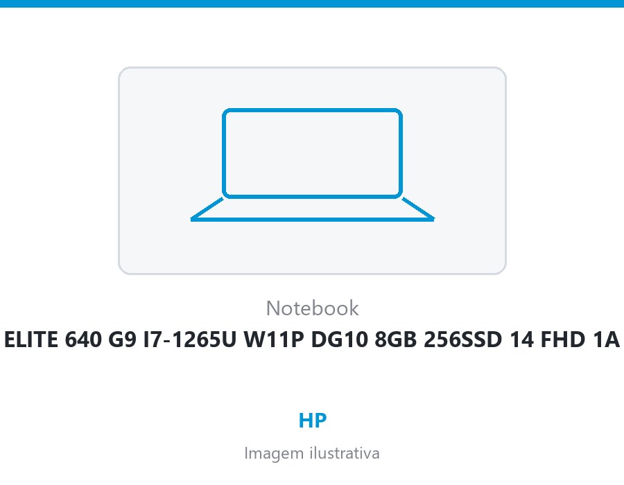 NOTE HP ELITE 640 G9 I7-1265U W11P DG10 8GB 256SSD 14 FHD 1ANO B
