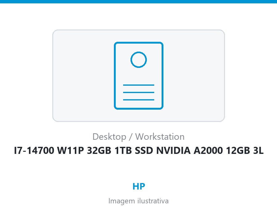 WORK HP I7-14700 W11P 32GB 1TB SSD NVIDIA A2000 12GB 3L