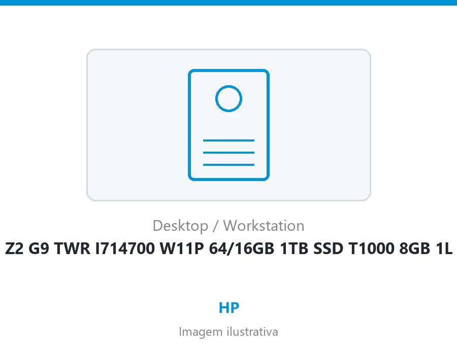 WORK HP Z2 G9 TWR I714700 W11P 64/16GB 1TB SSD T1000 8GB 1L