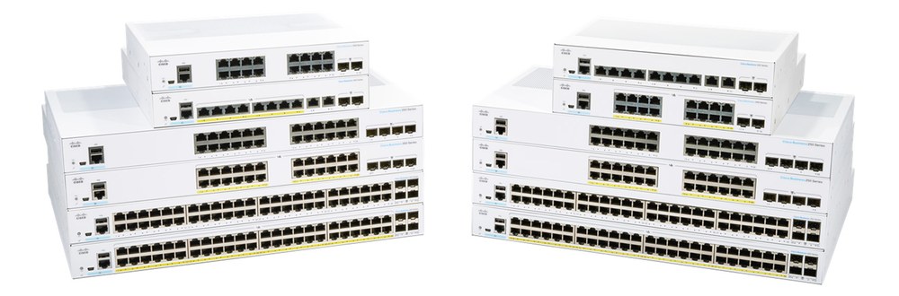 Cisco CBS250 SMART 24-PORT GE, FULL POE, 4X10G SFP CBS250-24FP-4X-BR
