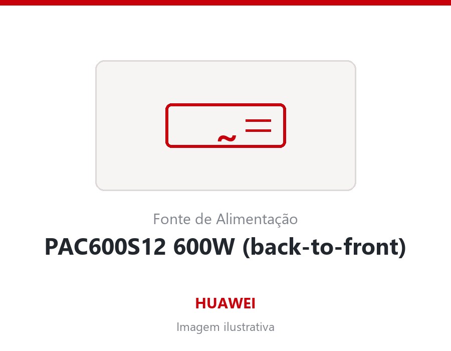 Modulo de Fonte AC Huawei PAC600S12 600W (back-to-front)