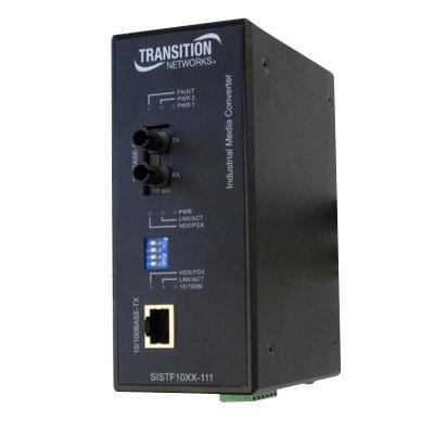 10/100 INDUSTRIAL STAND-ALONE CONVERTERS (EXTENDED TEMPERATURE) (1) 10/100BASE-TX (RJ-45) [100 M/328 FT.]  TO (1) 100BASE-FX 130