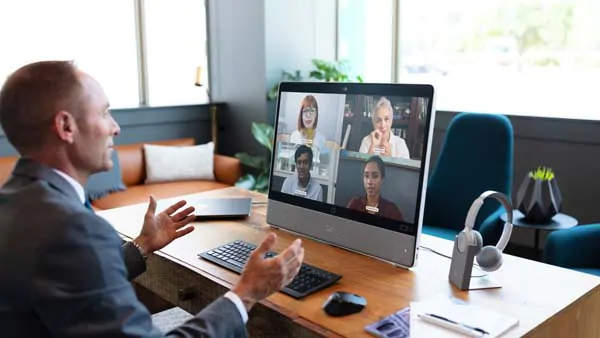 Vídeo HD de classe empresarial na sua mesa Vídeo HD de classe empresarial na sua mesa